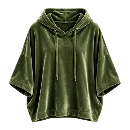🔥 BESTSELLER | Women's Minimalist Velour Hoodie Top