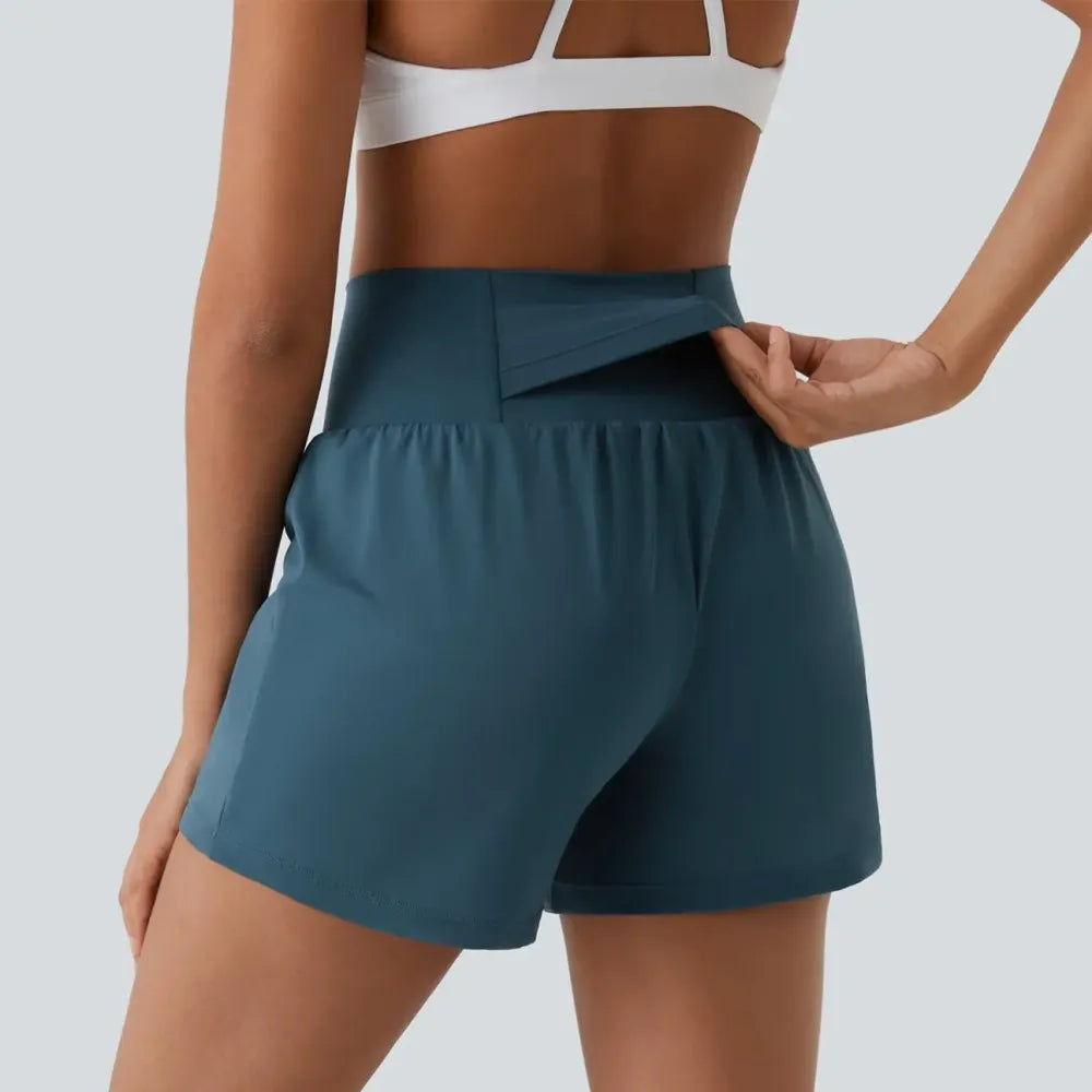 🔥BEST SELLER🔥 2-in-1 Anti-Exposure Sports Shorts,Anti-Exposure Running Shorts With Pockets