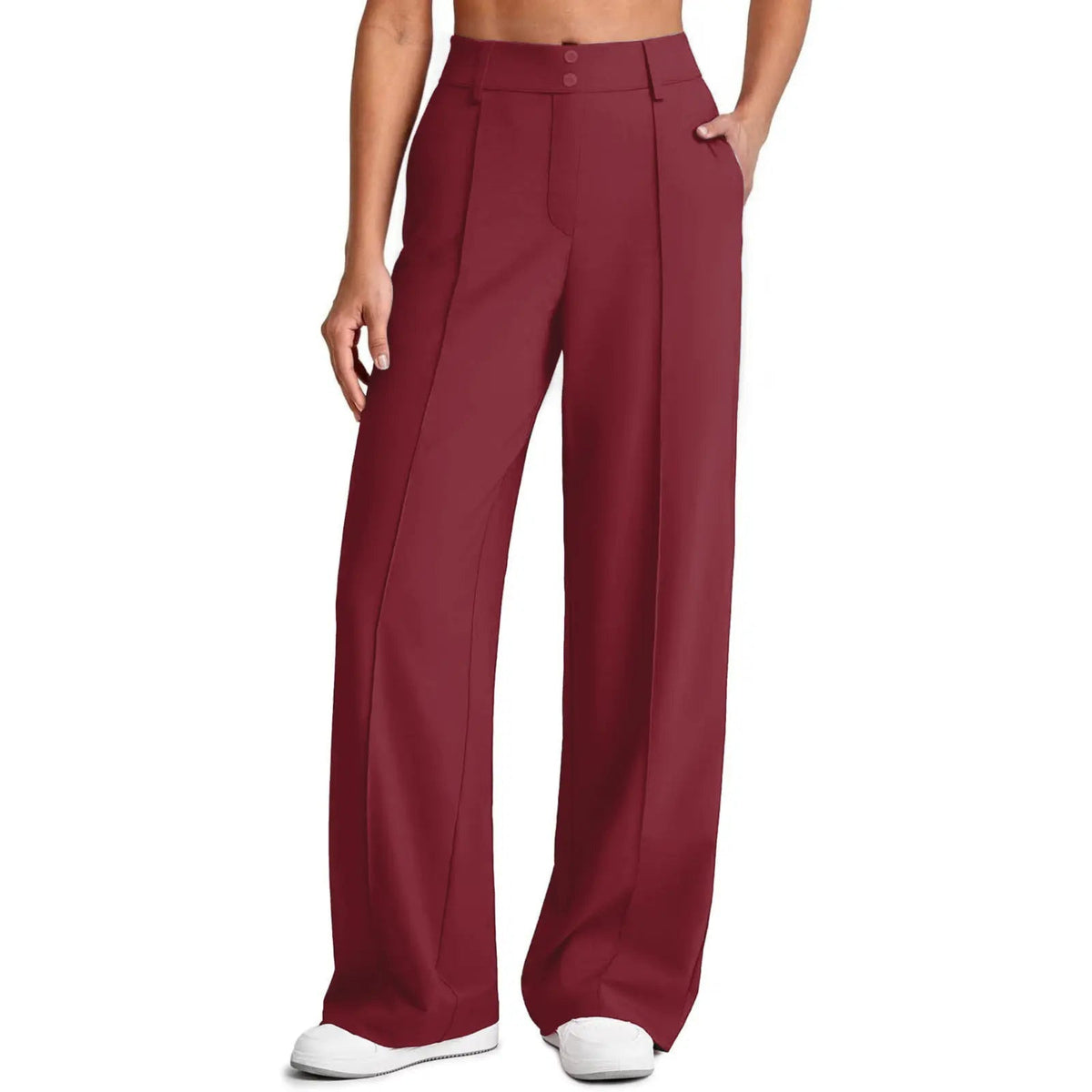 🔥Last Day:90% Off🔥Women's Straight Leg Ponte Yoga Pants with Pockets