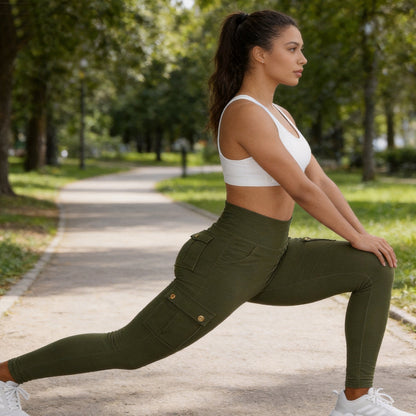 Women's Butt Lifting Leggings with Flap Pockets