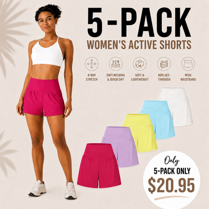 🔥BEST SELLER🔥 2-in-1 Anti-Exposure Sports Shorts,Anti-Exposure Running Shorts With Pockets