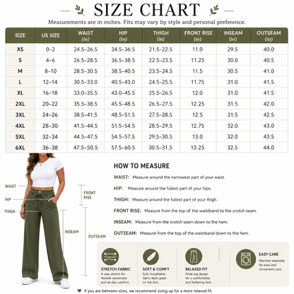 ⚡New Summer Adjustable Drawstring High Waist Wide-Leg Pants