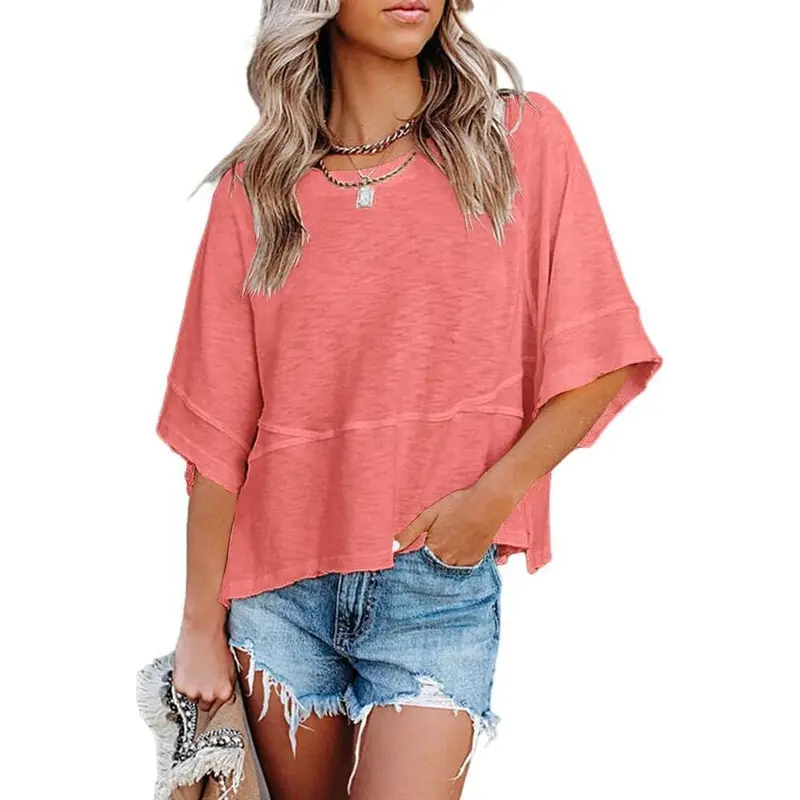 ❤️DEALS FOR YOU-Women's Summer Casual Crewneck Batwing Half Sleeve T-Shirts
