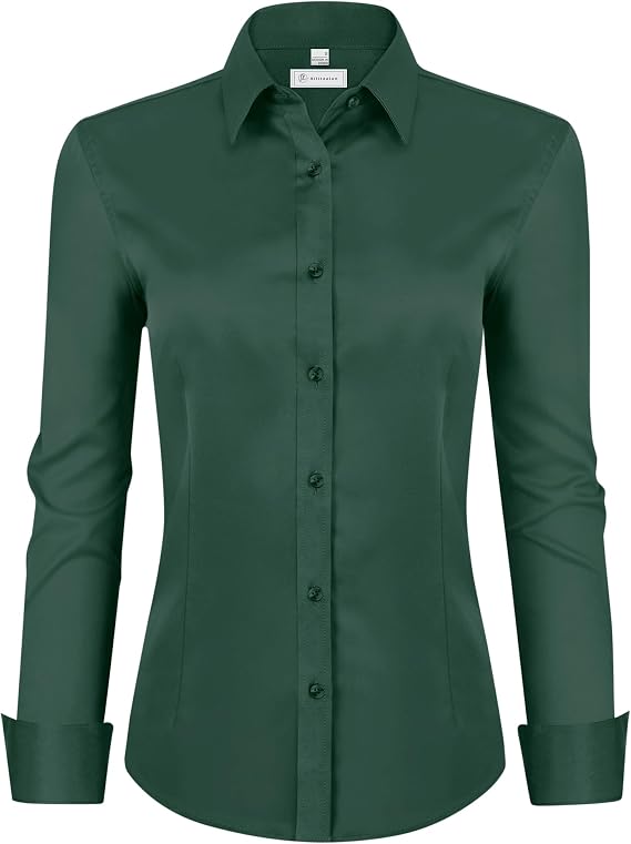 Womens Classic-Fit Dress Shirts
