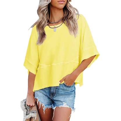 ❤️DEALS FOR YOU-Women's Summer Casual Crewneck Batwing Half Sleeve T-Shirts