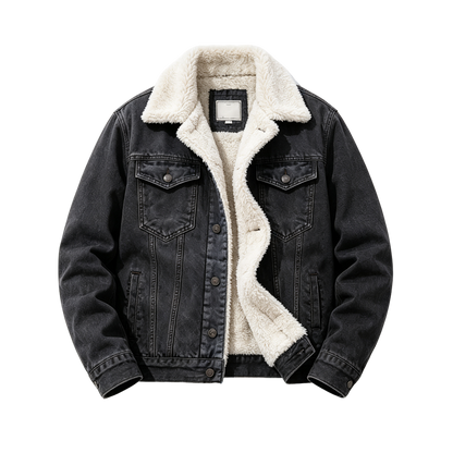 🔥 BESTSELLER | Men's Sherpa-Lined Denim Jacket
