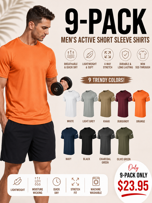 Men's Print Reflective Stripe Sports T-Shirts, Quick Drying Breathable Round Neck T-shirt,Casual Tops for Workout Running