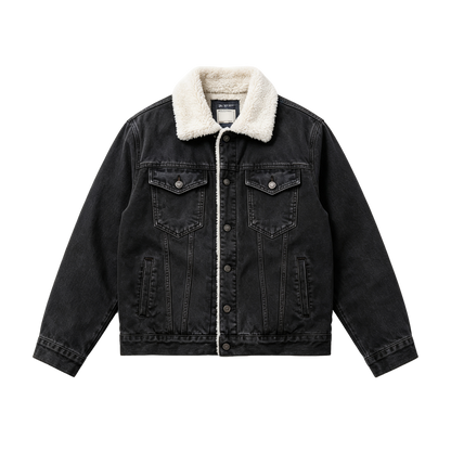 🔥 BESTSELLER | Men's Sherpa-Lined Denim Jacket