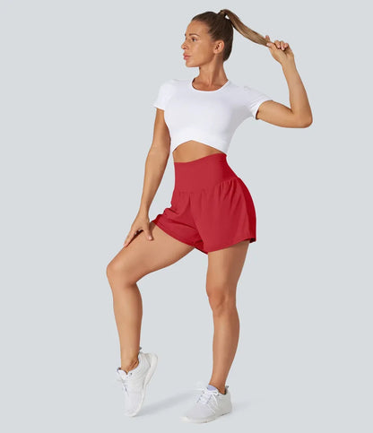 🔥BEST SELLER🔥 2-in-1 Anti-Exposure Sports Shorts,Anti-Exposure Running Shorts With Pockets
