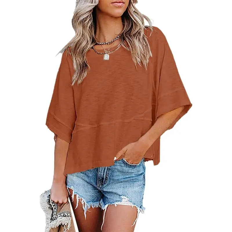 ❤️DEALS FOR YOU-Women's Summer Casual Crewneck Batwing Half Sleeve T-Shirts