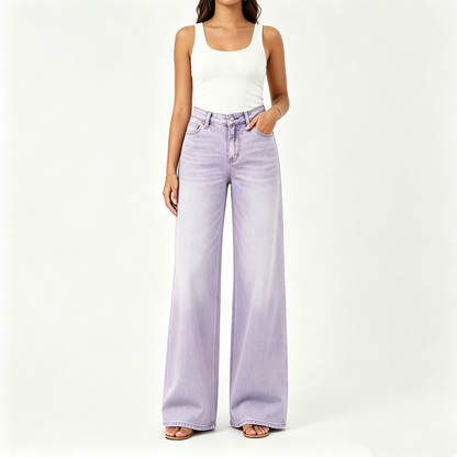 Rise Baggy Stretchy Wide Leg Jeans