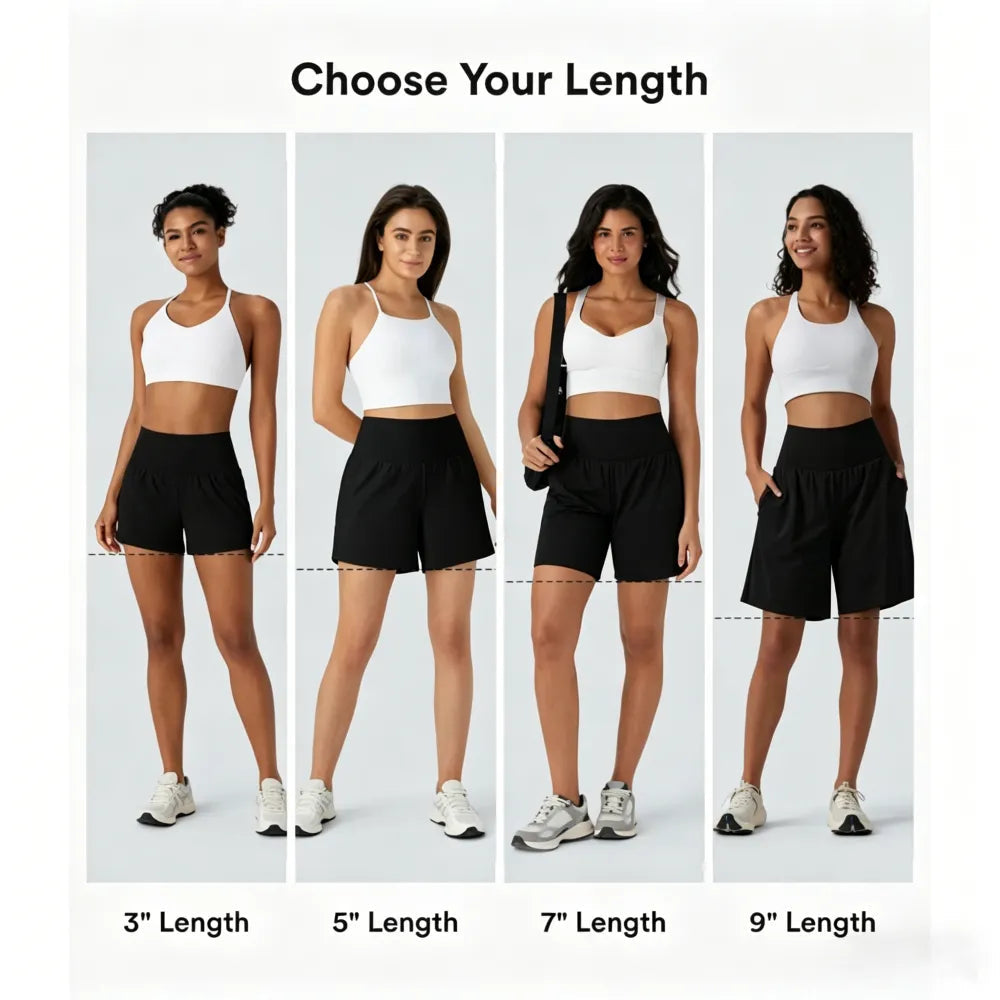 🔥BEST SELLER🔥 2-in-1 Anti-Exposure Sports Shorts,Anti-Exposure Running Shorts With Pockets