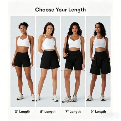 🔥BEST SELLER🔥 2-in-1 Anti-Exposure Sports Shorts,Anti-Exposure Running Shorts With Pockets