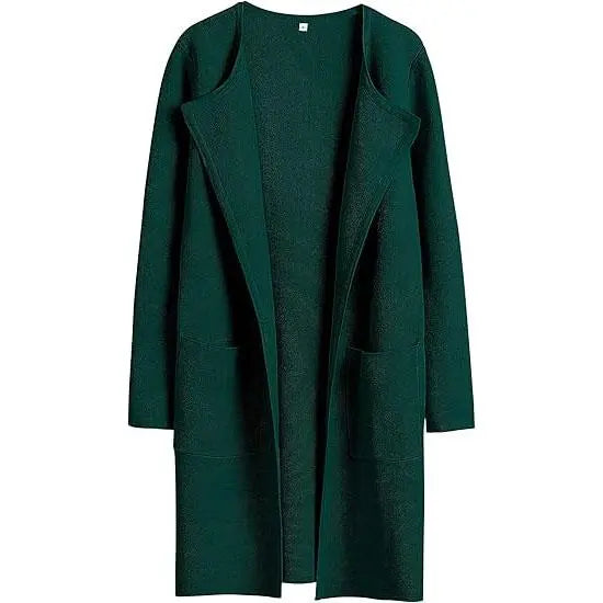 Women's Lightweight Long Cardigan Sweater – Open Front Casual Fall Coatigan