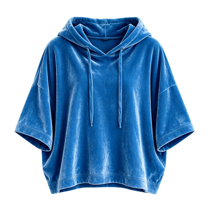 🔥 BESTSELLER | Women's Minimalist Velour Hoodie Top
