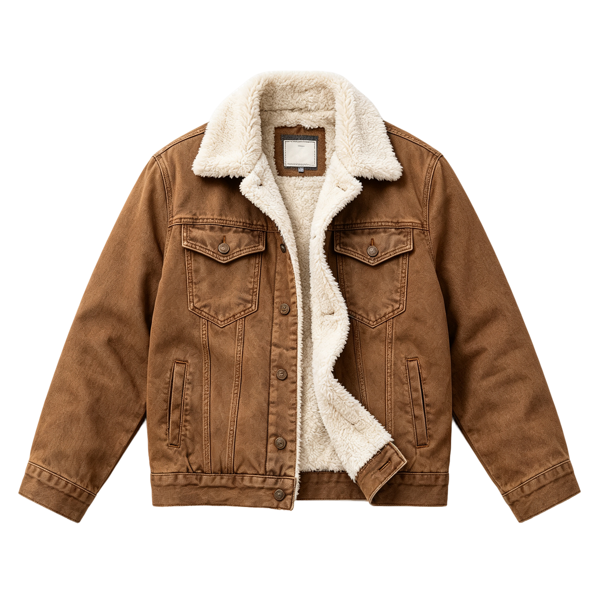 🔥 BESTSELLER | Men's Sherpa-Lined Denim Jacket