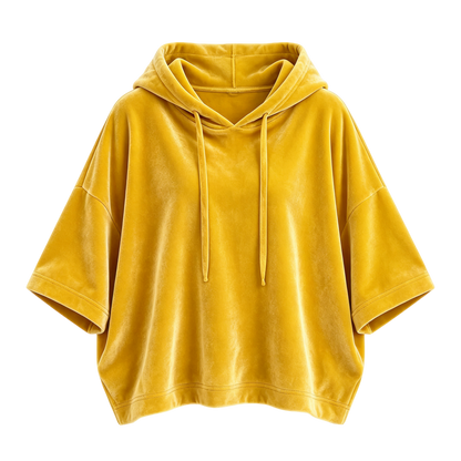 🔥 BESTSELLER | Women's Minimalist Velour Hoodie Top