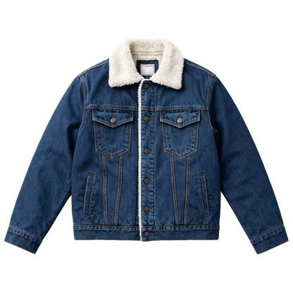 🔥 BESTSELLER | Men's Sherpa-Lined Denim Jacket