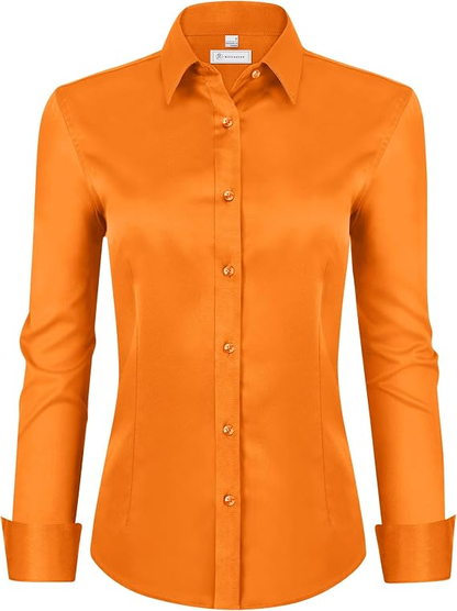 Womens Classic-Fit Dress Shirts