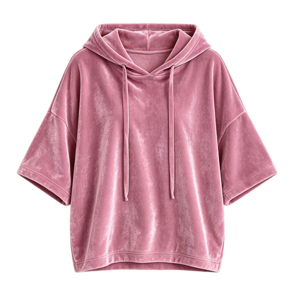 🔥 BESTSELLER | Women's Minimalist Velour Hoodie Top